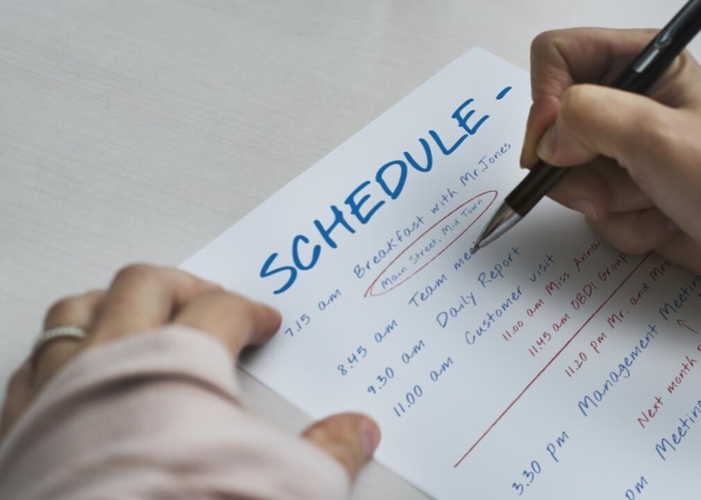 Plan when to tackle items on the list